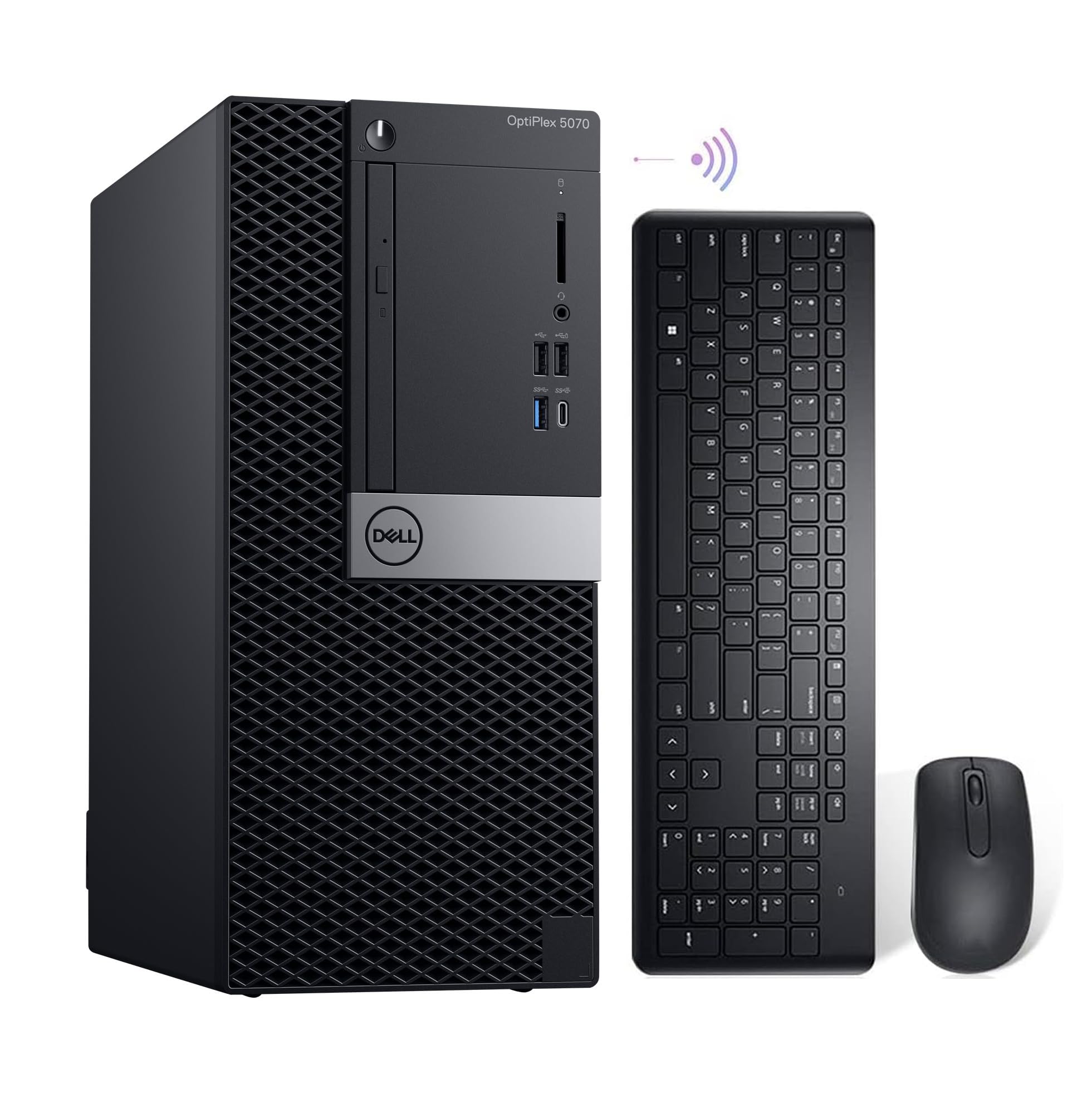 Dell Optiplex 5070 Mini Tower Desktop Computer PC, Core i7-9700 3.0GHz to 4.7GHz, 32GB DDR4 1TB M.2 NVMe SSD, 4K Support, Keyboard &amp; Mouse, WiFi BT Windows 11 Pro 64bit(Renewed)