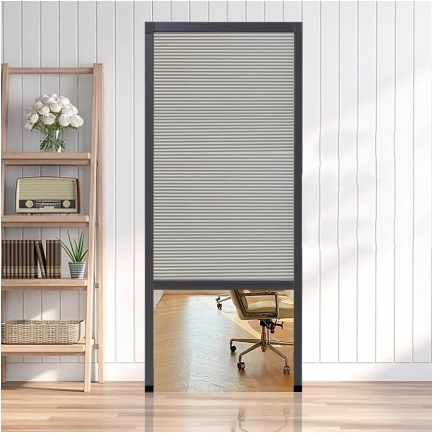 Honeycomb Folding Door - Accordion Door Divider for Hallway, Bedroom, Cloakroom & Closet - 58 x 80 inches - No Drill Privacy Partition Gate