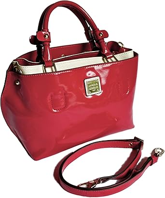 red patent bag