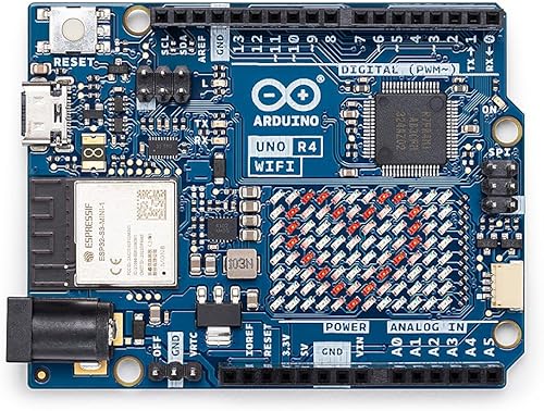 Miniatura 2 de Arduino UNO R4 WiFi ABX00087 - Renesas RA4M1 + ESP32-S3, Wi-Fi, Bluetooth, USB-C, CAN, DAC de 12 bits, OP AMP, conector Qwiic, matriz LED de 12 x 8