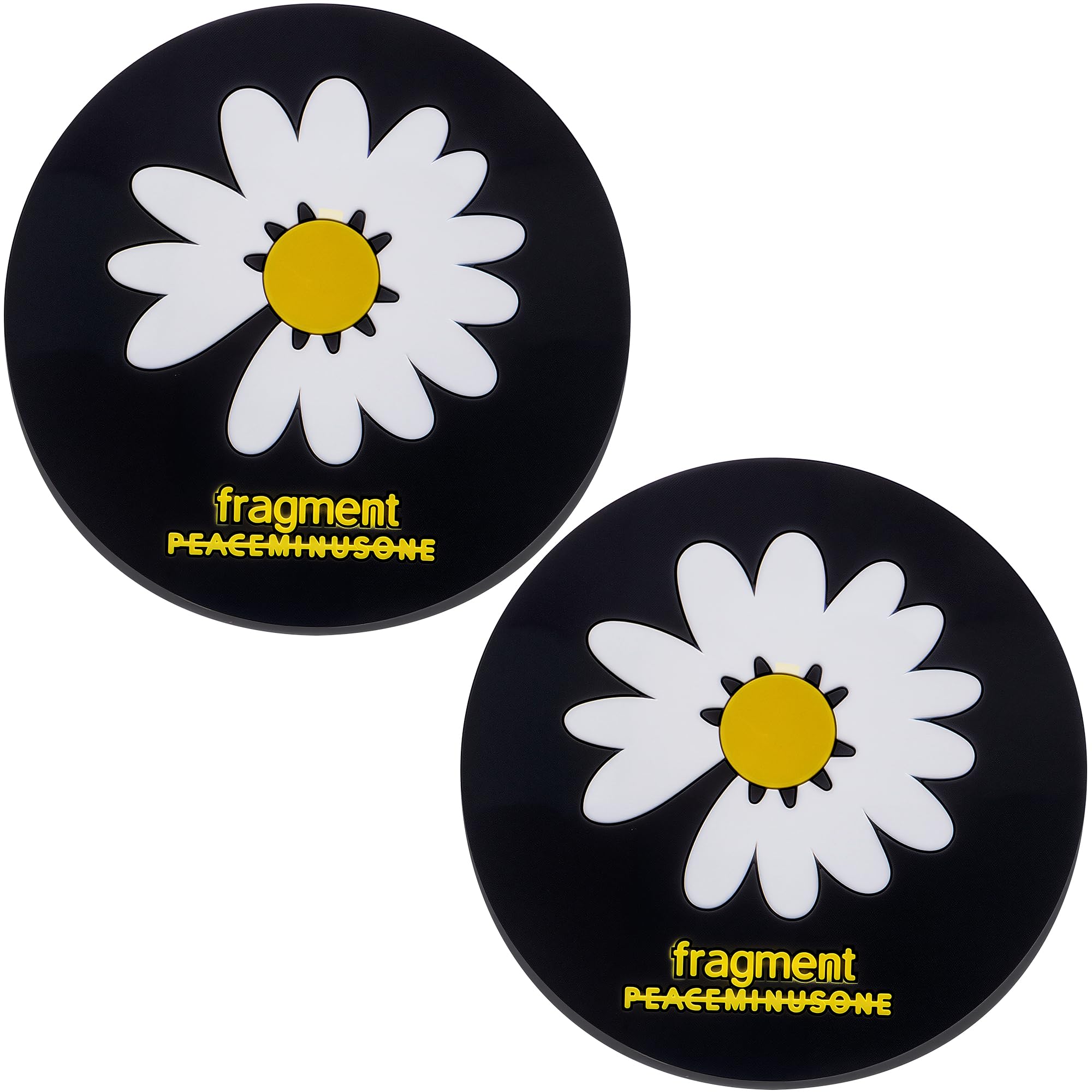 2 Pack Universal Auto Cup Holder Coaster – 2.75 Inch Anti-Slip Drink Mat, Perfect for Women, Girls &amp; Car Enthusiasts – Easy to Clean (Black)