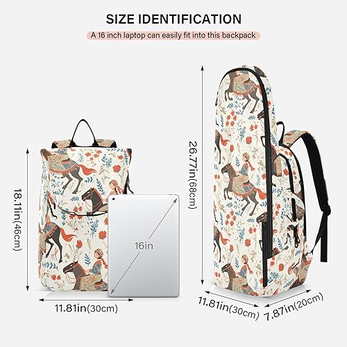 Miniatura 3 de Bolsa de bádminton de tenis, mochila transpirable para niña, flores, caballo, bohemio, 3 raquetas, bádminton, bolsa de raqueta para hombres y