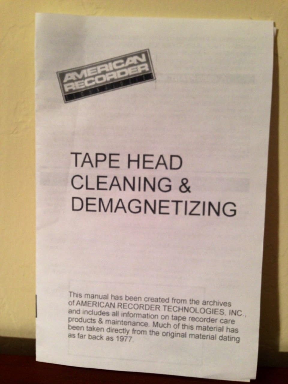 Technologies K-161 Pro Tape Recorder Cleaning Care Kit K161