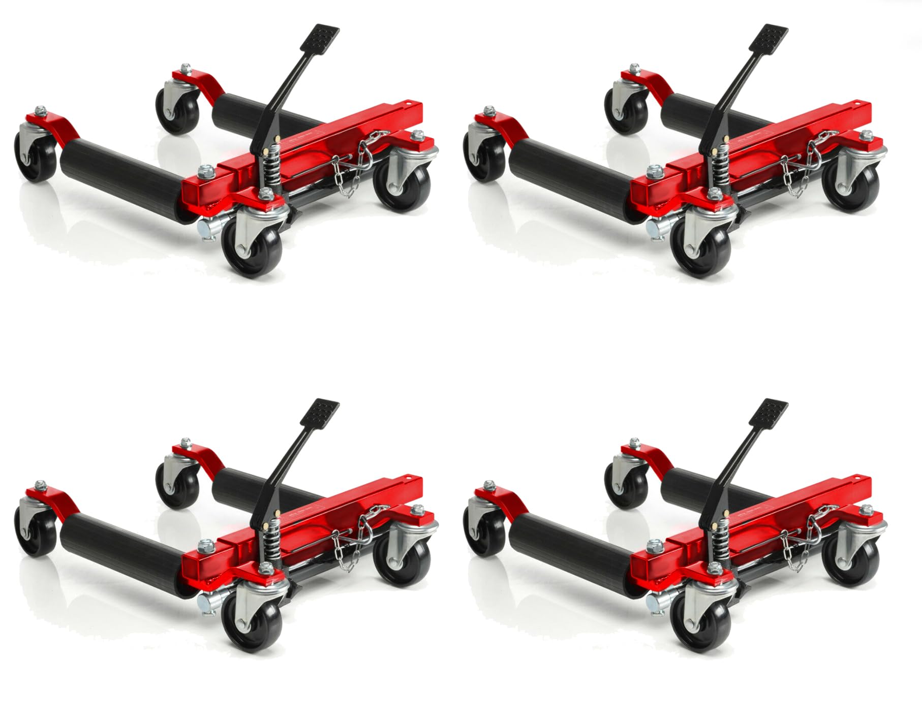 JOMAFA Juego de 2 Pares (4 Piezas) de portacoches hidraulicos para Mover Coches en parado, 2720Kg
