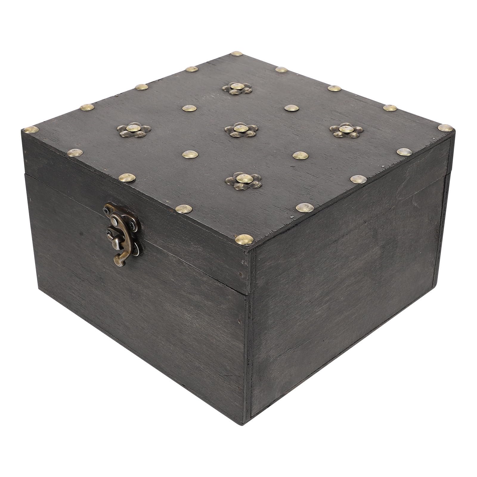 Coffre de rangement bois vintage Alasum pour bijoux et décoration de maison rustique