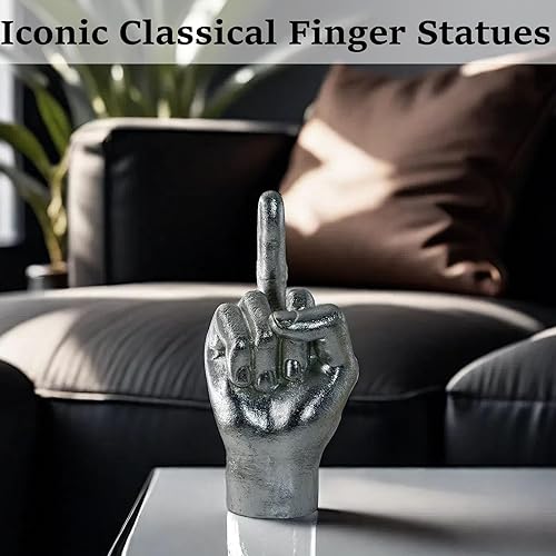 Miniatura 10 de DECOUE Decoración dorada, estatua de manos de corazón, decoración de sala de estar, dormitorio, esculturas modernas de gestos para el hogar,