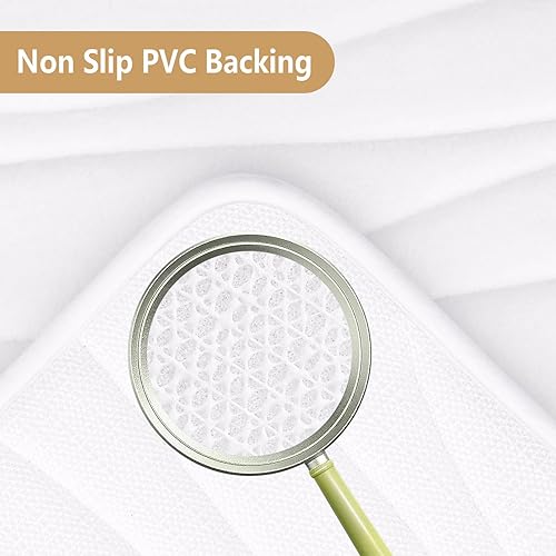 Miniatura 28 de Buganda - Alfombra de baño de espuma viscoelástica 24x16, tapetes de baño extra suaves y absorbentes, antideslizantes y lavables a máquina para el