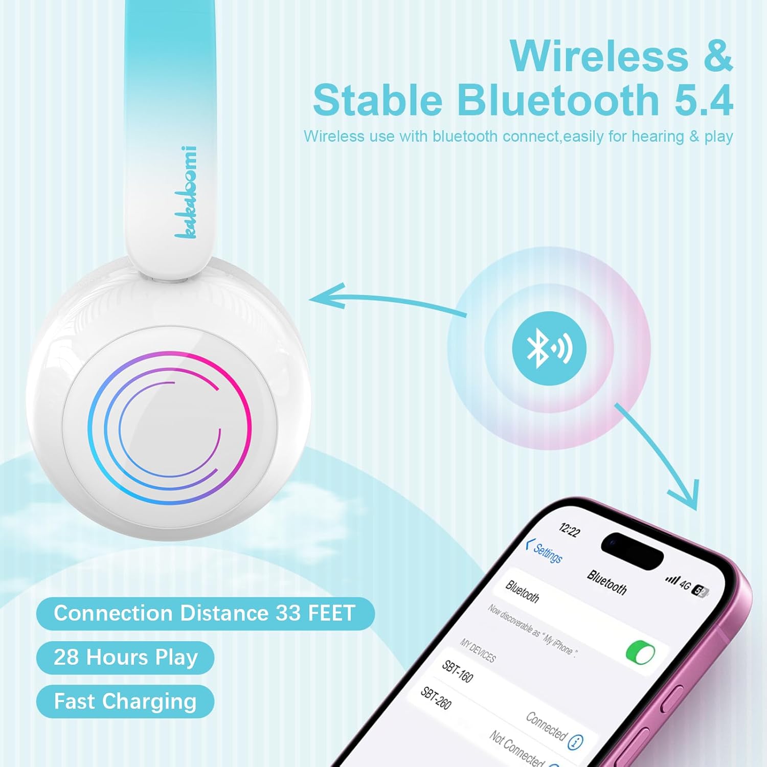 Bluetooth pairing process shown on a smartphone screen