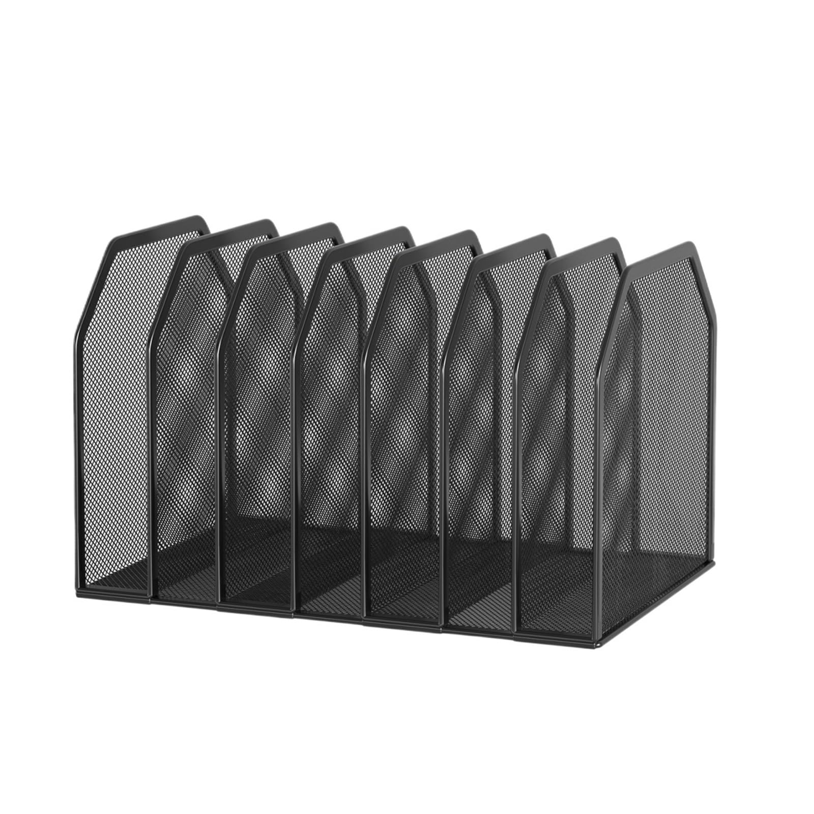 Stehsammler 5-teiliger, aufrechter Mesh-Desktop-Datei-Organizer for die Aufbewahrung von Dokumentenordnern im Büro