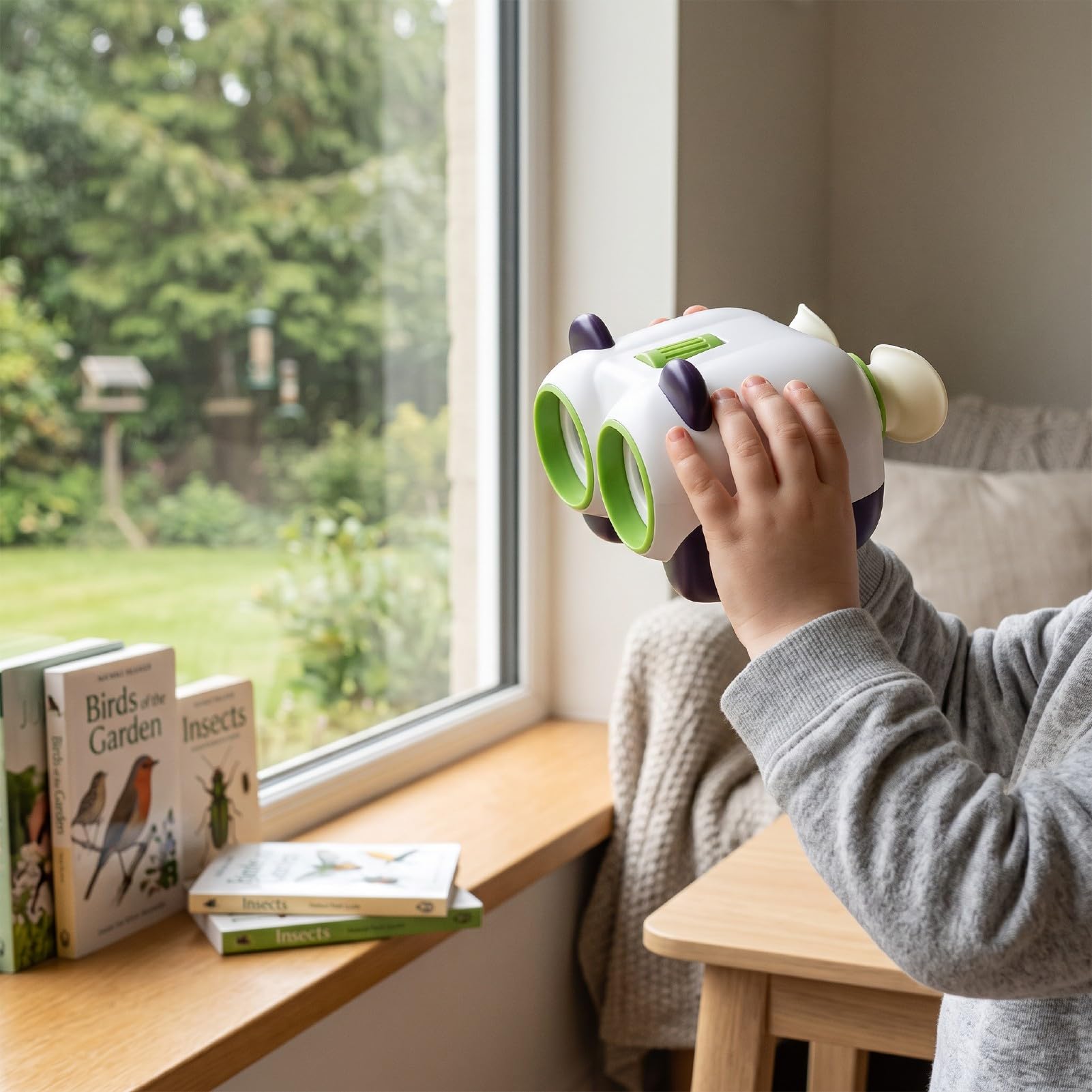 Luocute Prismáticos para Niños y Niñas, Lente óptica con Diseño de Panda