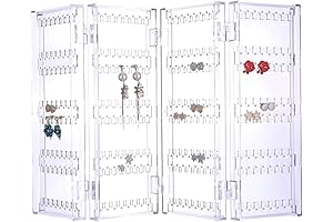 Sooyee Acrylic Foldable Jewelry Storage Rack with 5 Tiers