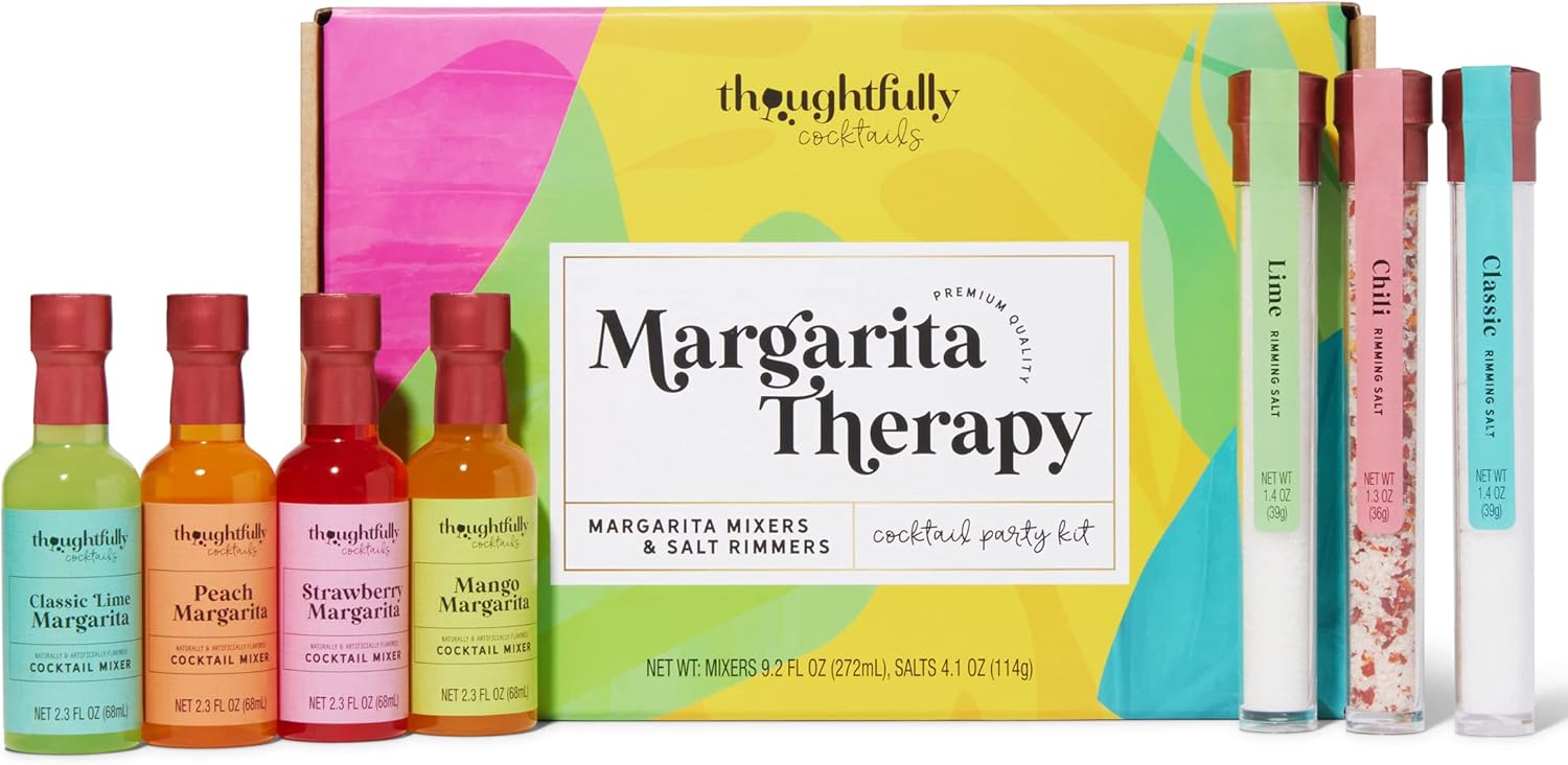 Thoughtfully Cocktails, Margarita Cocktail Therapy Gift Set, Margarita