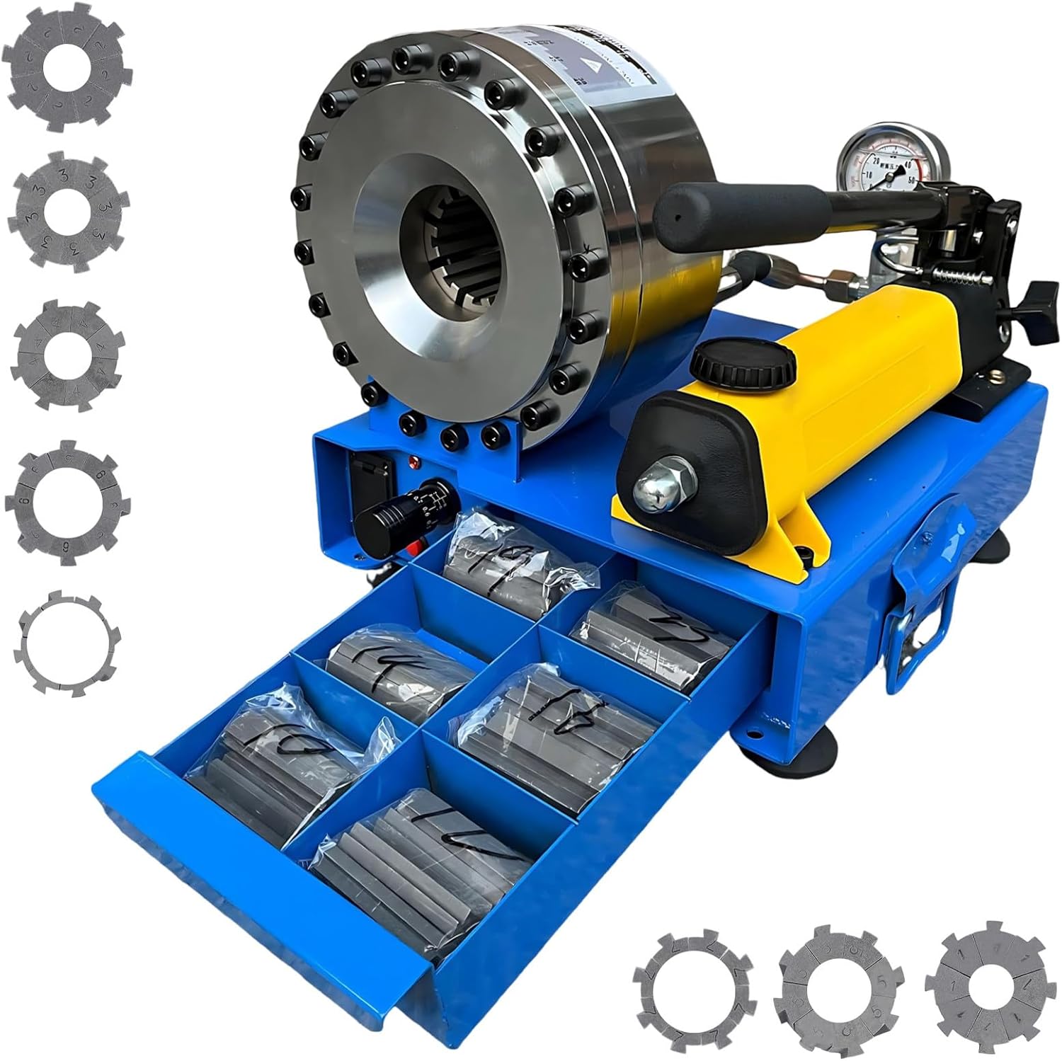 Handheld Hydraulic Hose Crimping Tool, Professional Hose Crimper Kit ...