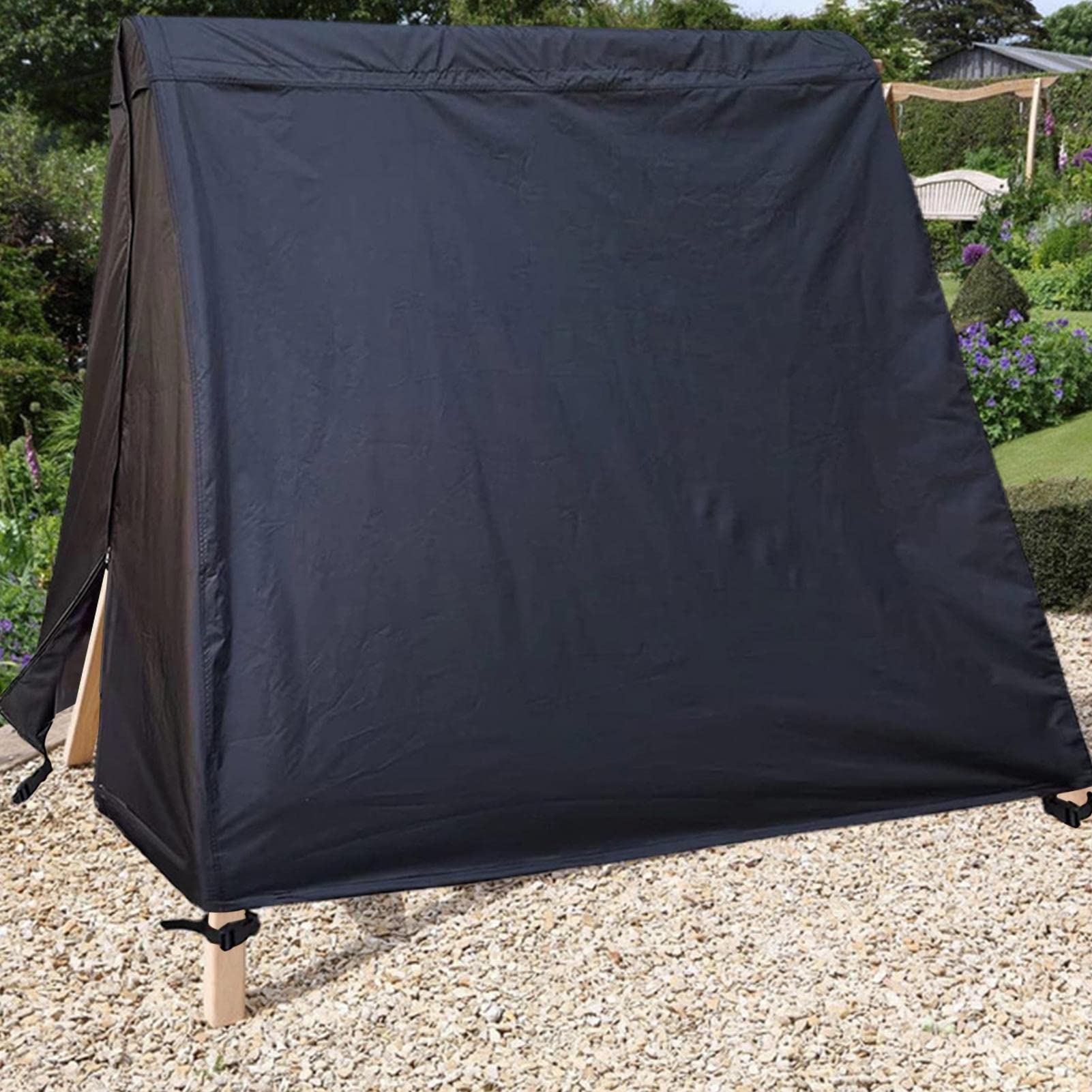 VANSHEIM Copertura Impermeabile Per Dondolo Da Giardino 3 Posti - Tessuto Oxford 420D, Anti-UV, 215x125x170 Cm - Foto 2