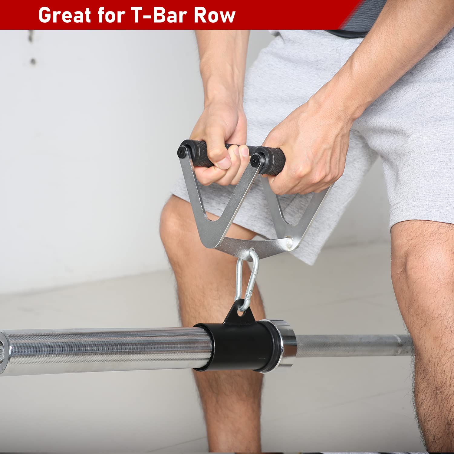 Poignée Parallèle Pour Musculation - Barre Triceps/biceps, Câble, Mousqueton Inclus, Charge 200 Kg - 9