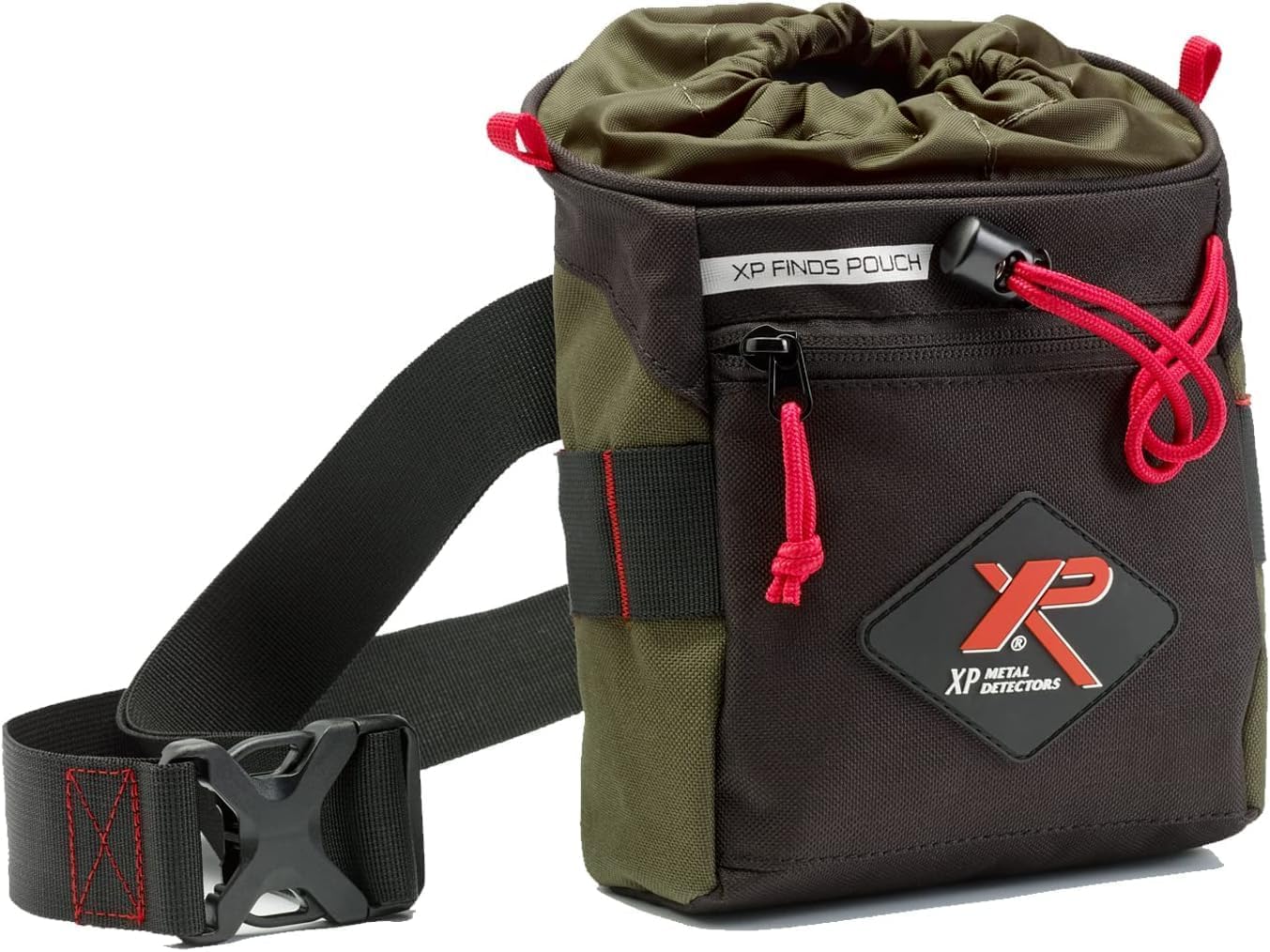 XP Metal Detectors Fundbeutel – mit einer großen zugänglichen Tasche und einer kleinen Reißverschlusstasche – Mehrere integrierte Molle-Befestigungssysteme (XPPOUCH)