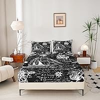 Vista 135 de jejeloiu Sea Turtle Sheet Set Ocean Creature Themed Sheets with Deep Pocket Fitted Sheet Sea Underwater World Bed Sheets Set Bed Reptile Tortoise