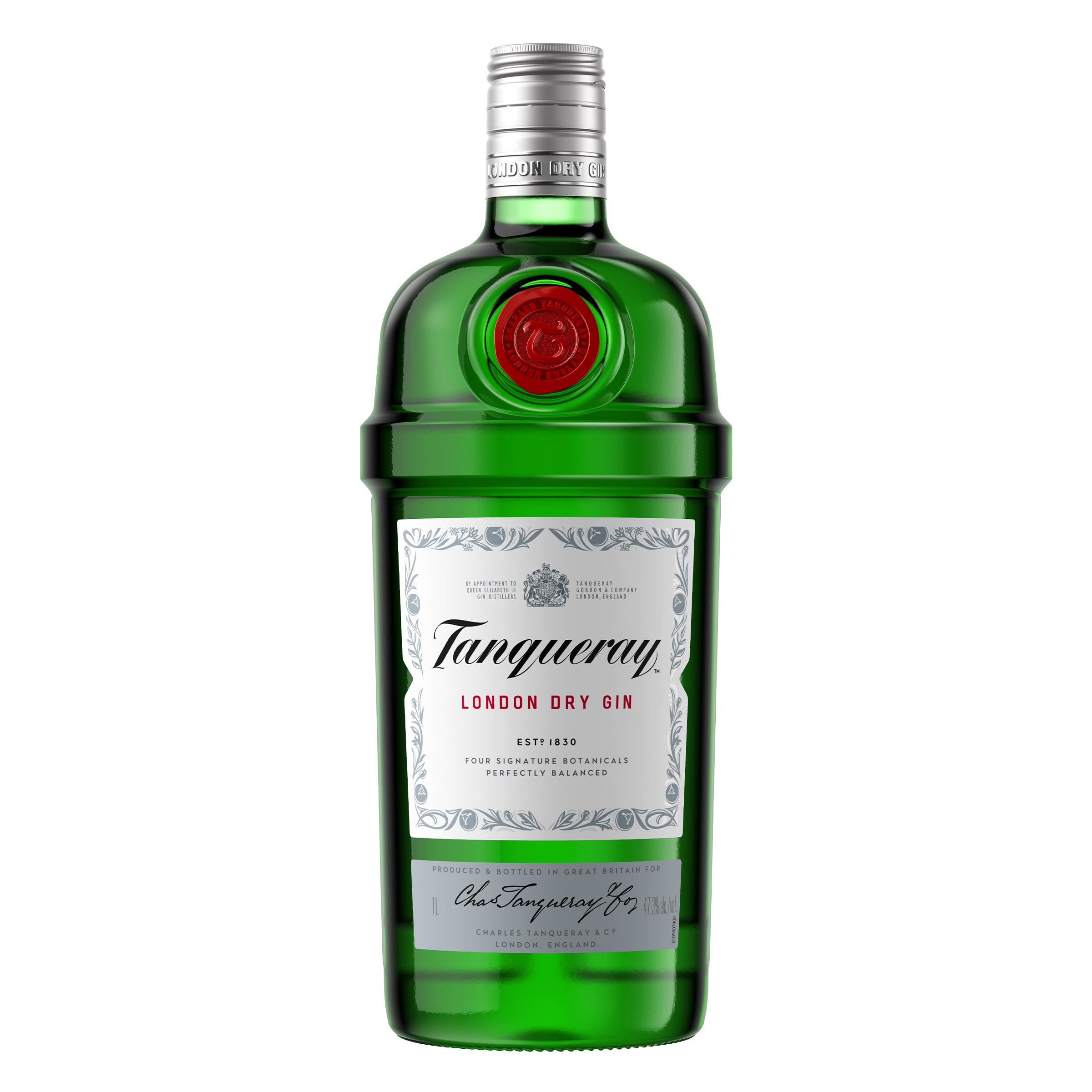 Tanqueray London Dry Gin, aromatischer Gin, 4-fach destilliert auf englischem Boden, 43,1% vol, 700 ml Einzelflasche