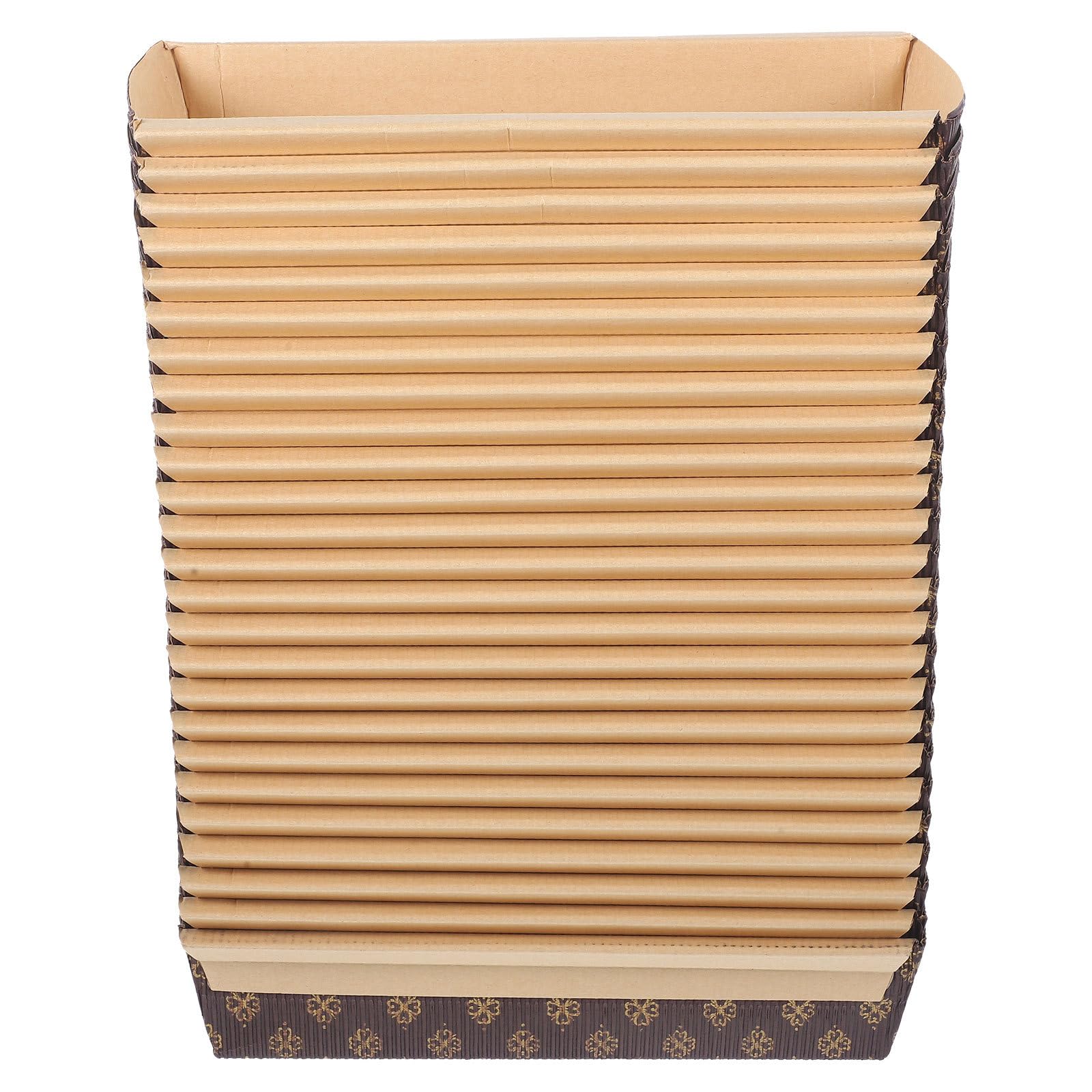 ibasenice Lot de 25 Moules à Cake Rectangulaires en Papier Jetable, Résistants la Chaleur Jusqu'à 220°C, 21.5X10X5Cm, Conçus Pâtisserie Lors d'Événements Festifs et Réunions