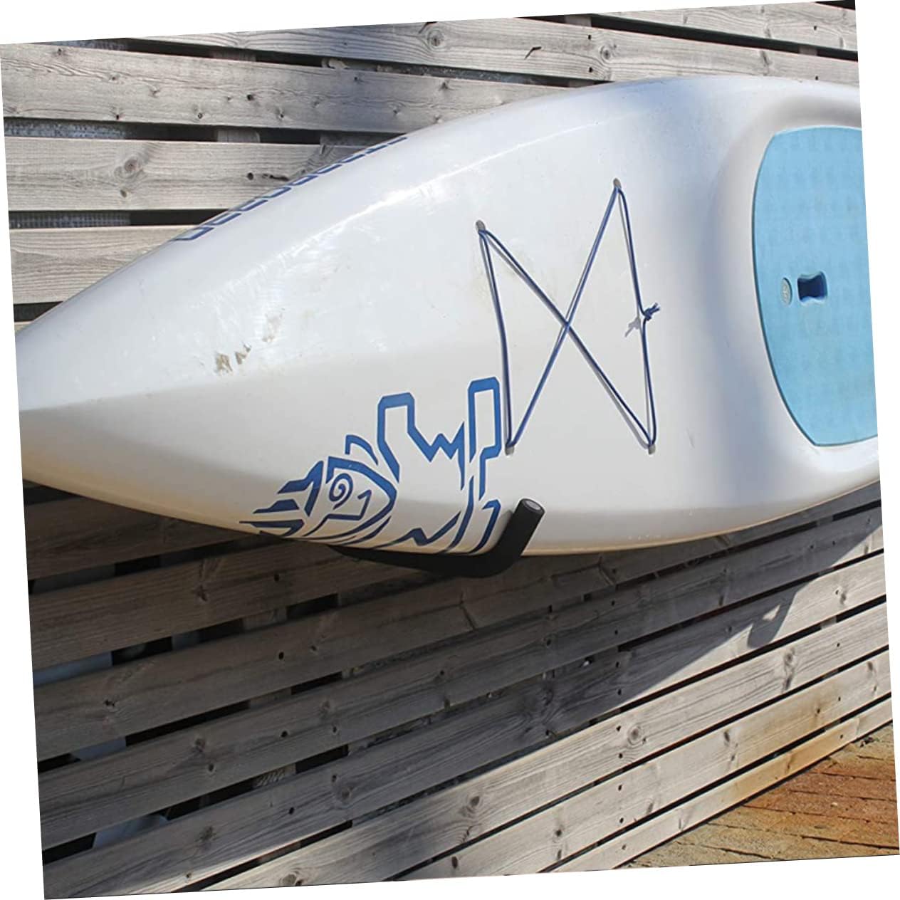 Yardwe Kayak Storage Mount Kayak Paddle Holders Easy Install Aluminum Alloy Boat Accessories