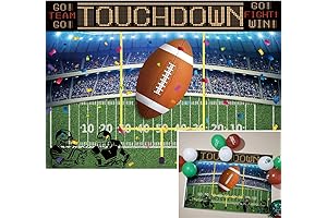 BINQOO Football Field Backdrop: Capture the Excitement of the Gridiron