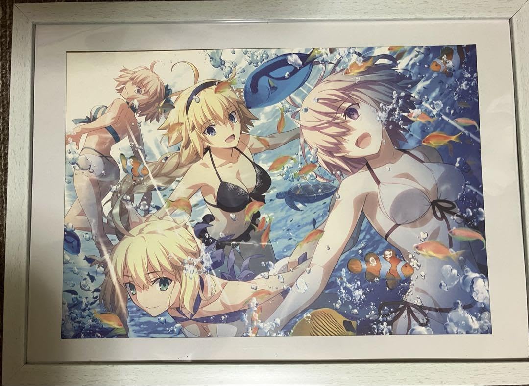 Amazon.co.jp: fgo ポスター マシュ アルトリア ジャンヌダルク 沖田