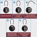 DOCOSS Metal TSA Locks,USA International Number Password Combination Luggage Travel Bag Locks - Pack of 1 (Black) gallery image