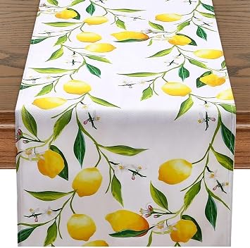 Winter Table Runner for Christmas - Modern Grey with Snowflakes - Tablecloth Lemon 40 x 240 cm