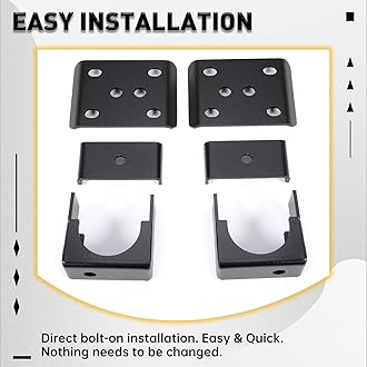 KUAFU 6" Rear Axle Flip Drop Kit 1999-2007 C1500 1500 Silverado Sierra 2WD / 4WD Rear Axle Flip Kit Powder Coated Steel Black