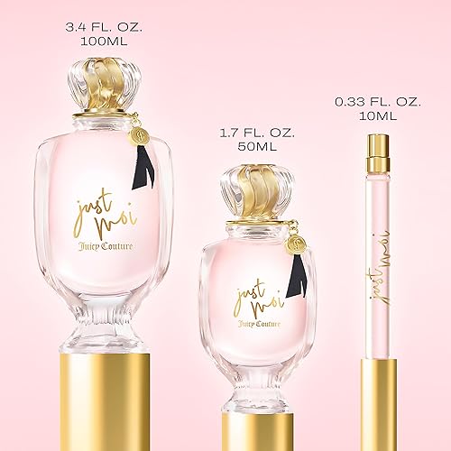 Miniatura 7 de Juicy Couture Just Moi Eau de Parfum en espray para mujer, perfume de vainilla ámbar con flor de cacao, magnolia y almizcle, aroma de larga duración