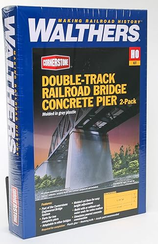Vista 82 de Walthers Cornerstone Serie Kit Caballete de Escala HO con Puente de Viga de Cubierta de Acero