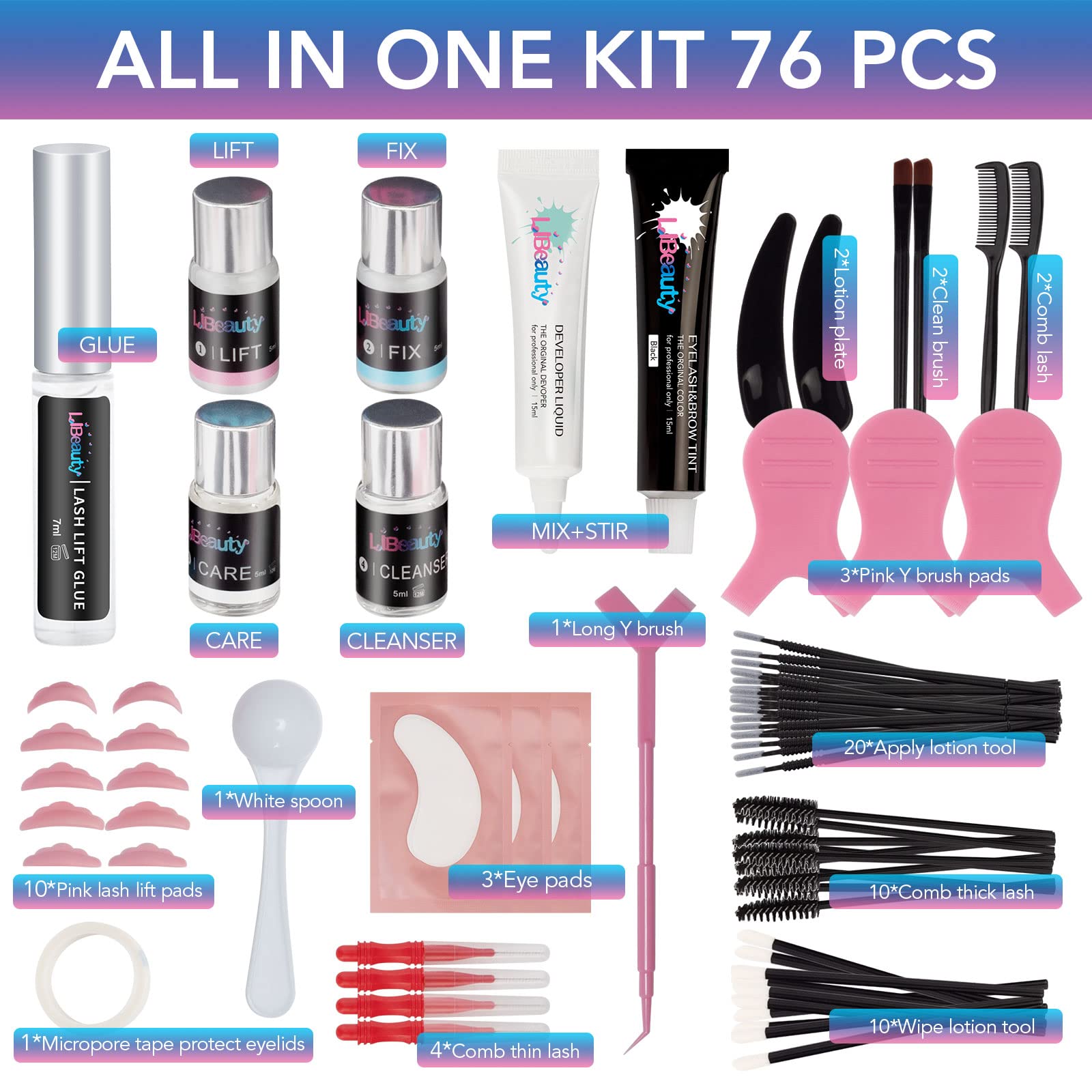 Buy Libeauty Lash Lift and Tint Kit, Brow Lamination and Tint Kit