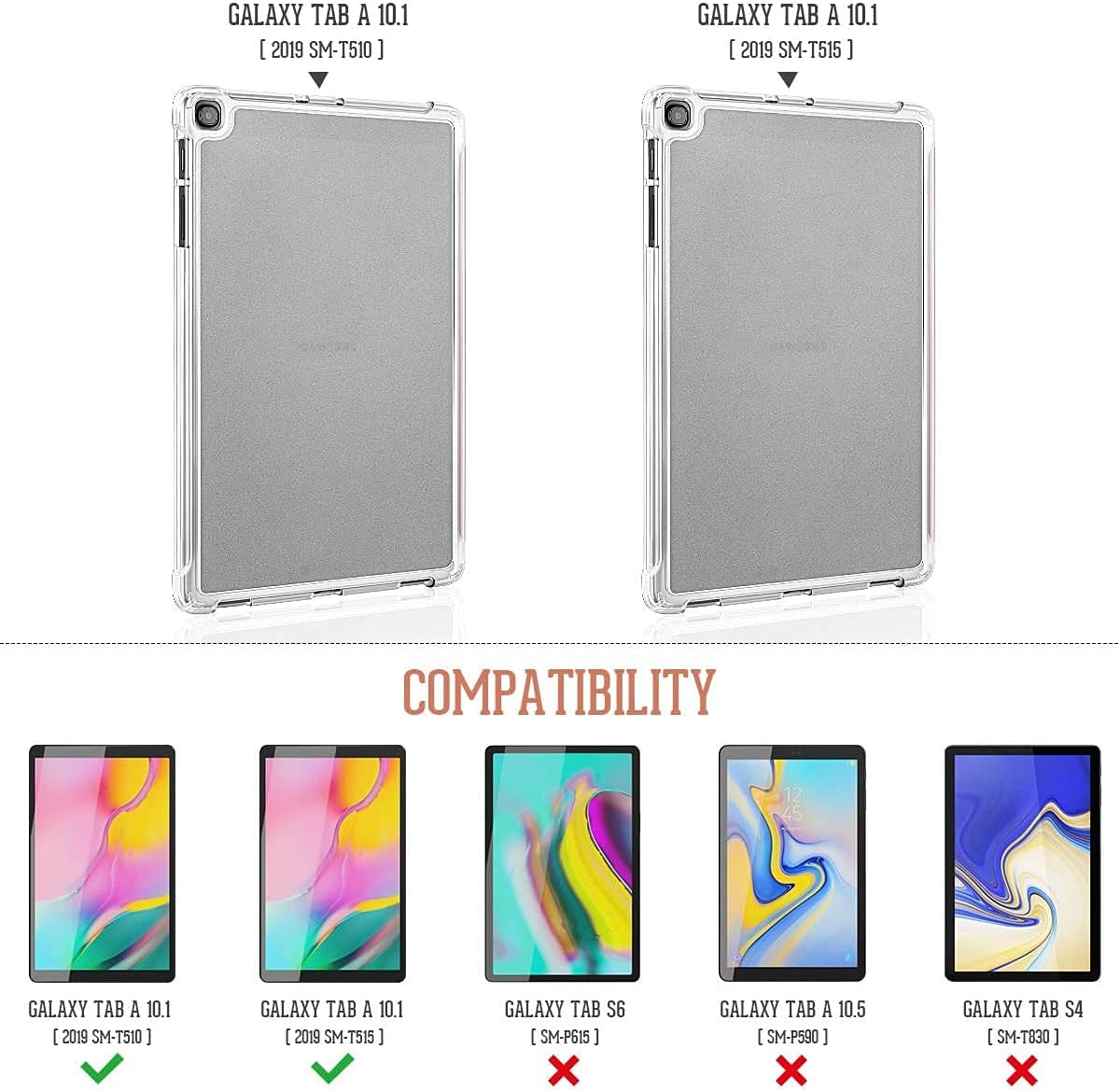 Valkit iPad Pro 12.9 Case 2017/2015 (Old Model,1st & 2nd Gen) - iPad Pro 12.9 Inch Cover Smart Folio Stand Protective Translucent Frosted Back Cases with Auto Wake/Sleep