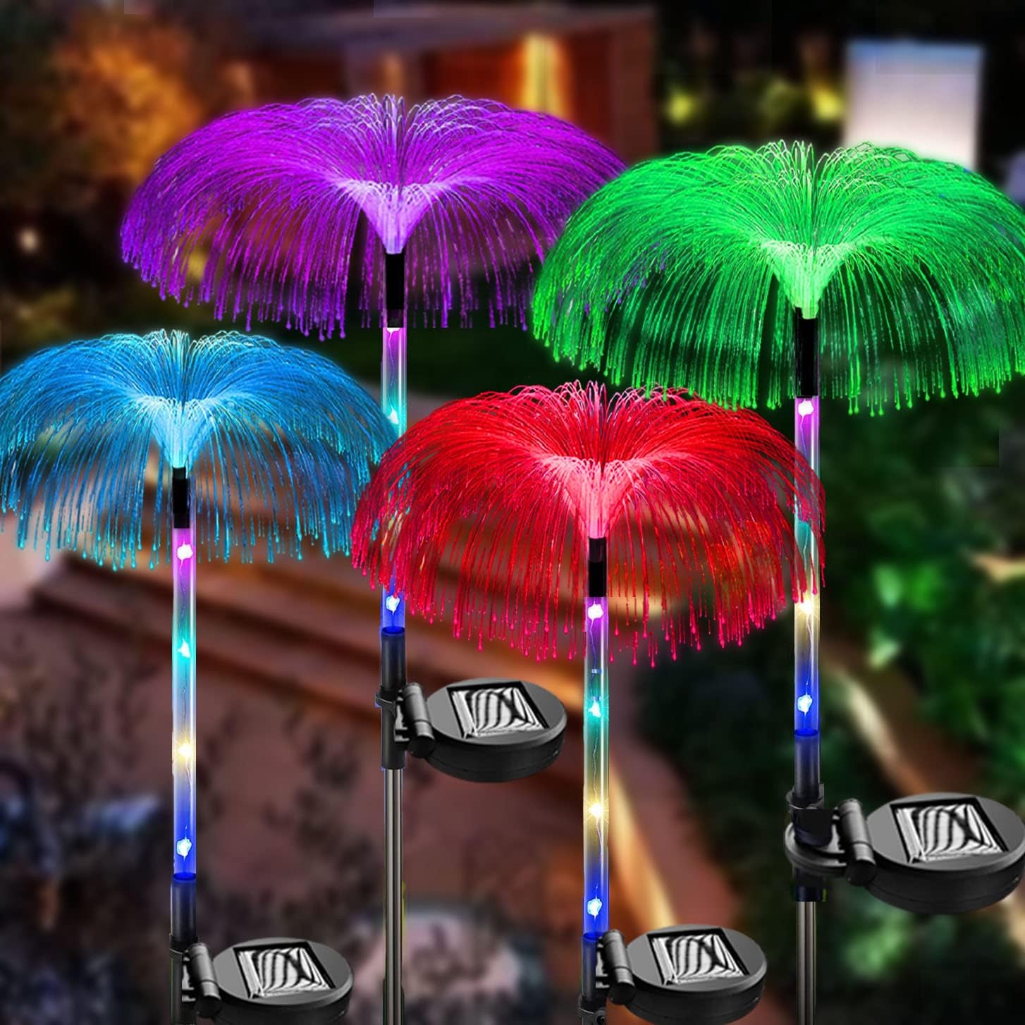 Luci solari lampada da giardino a LED per esterni luce solare lucciola