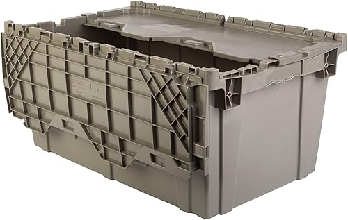 Miniatura 7 de Hudson Exchange Contenedor de distribución de 27.3 x 17.2 x 12.6 (paquete de 3) con tapa con bisagras, color azul