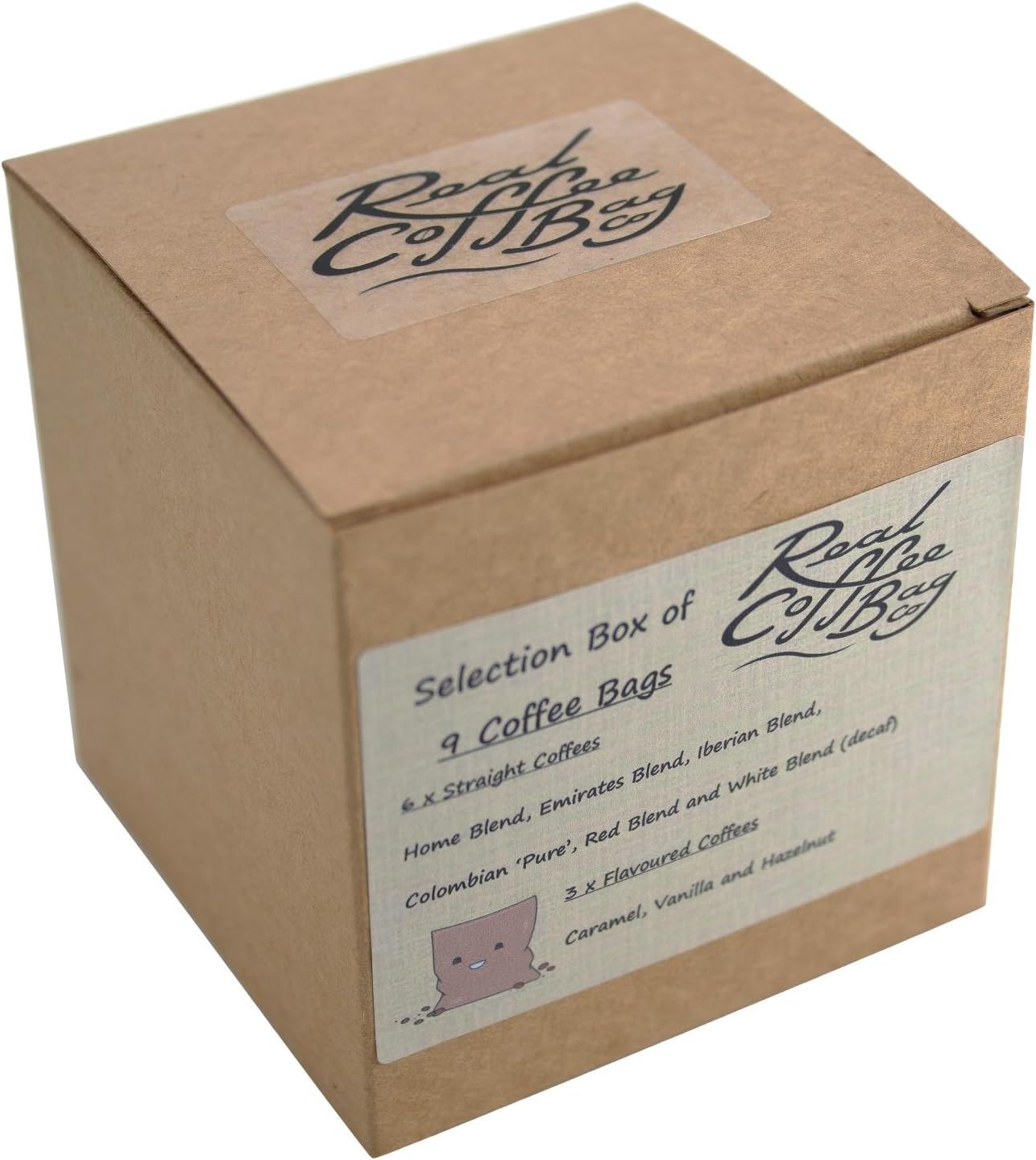 Fresh Ground Arabica Coffee Bags - Selection Box of 9 Individually Wrapped Coffee Sachets by Real Coffee Bags Co
