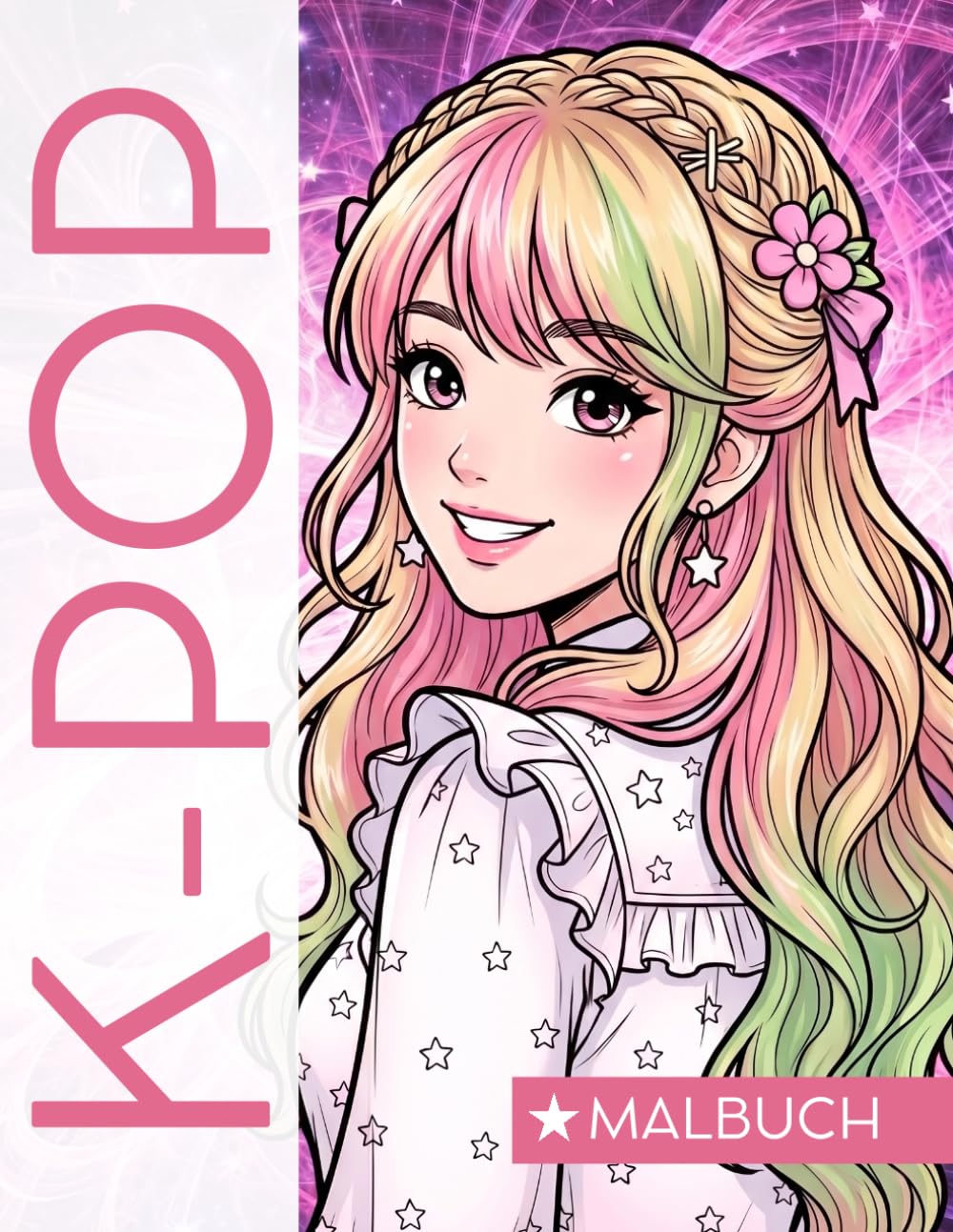 K-POP Malbuch: Ausmalbuch für Mädchen, Jungs und Teens – Koreanische Idole, Bands und K-Pop Stars zum Ausmalen und Entdecken