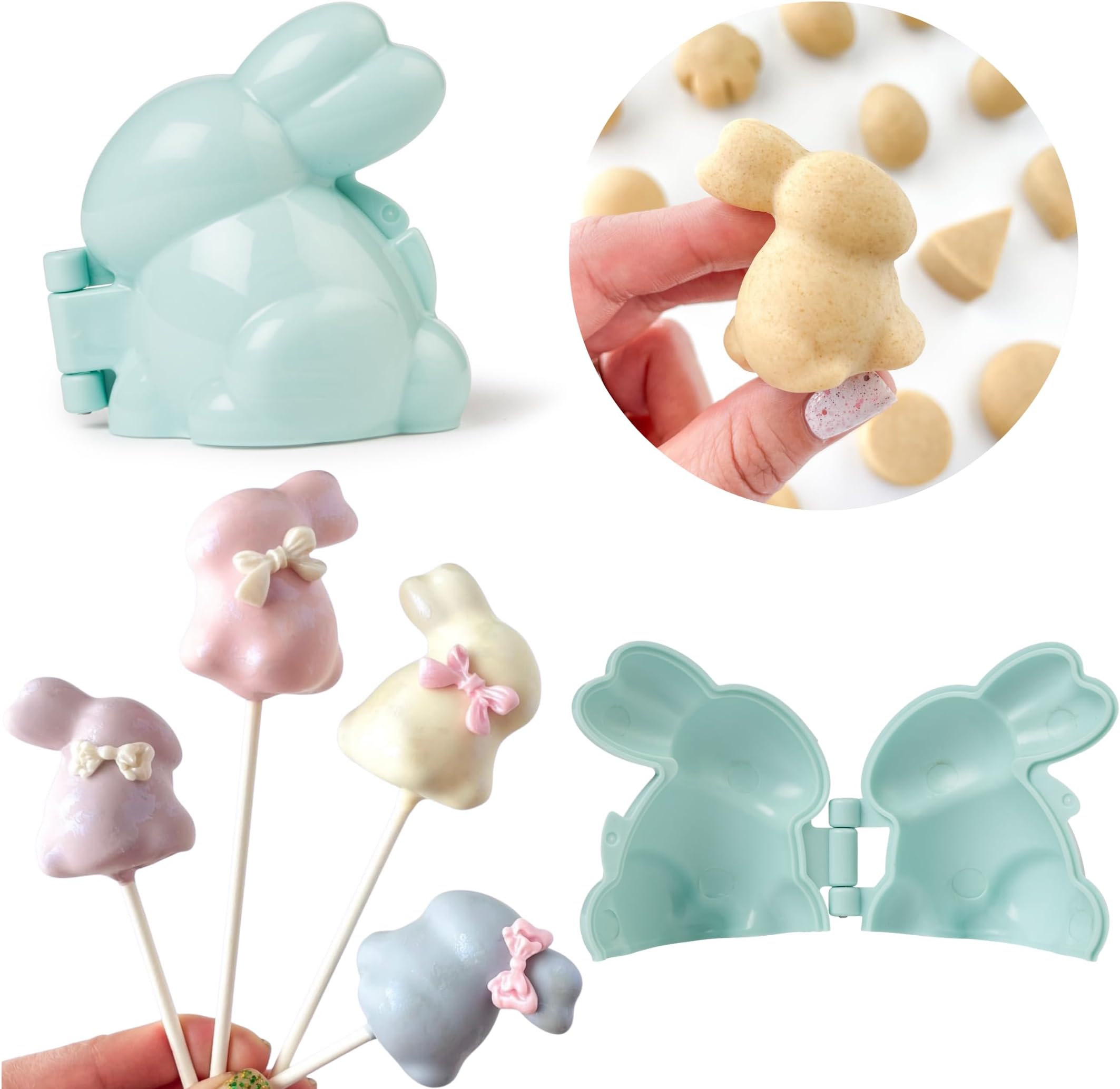 The Original My Little Cakepop Pro Cake Pop Mold since 2010. Bunny Shaped. Injection Molded with ABS Food Grade BPA Free Plastic. Hygienic and strong. Use for Cake Pops, Play Dough, Soap, and More.