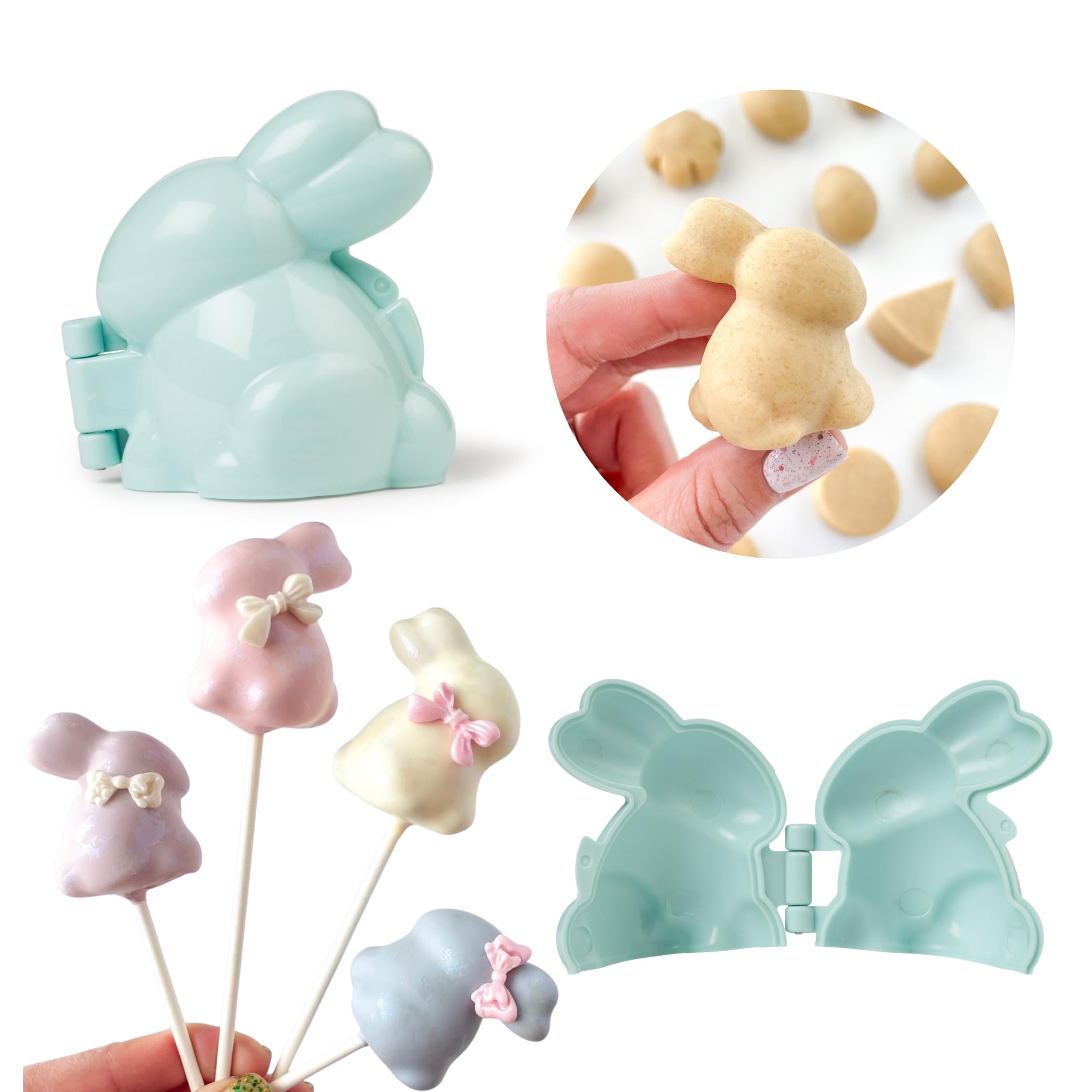 The Original My Little Cakepop Pro Cake Pop Mold since 2010. Bunny Shaped. Injection Molded with ABS Food Grade BPA Free Plastic. Hygienic and strong. Use for Cake Pops, Play Dough, Soap, and More.