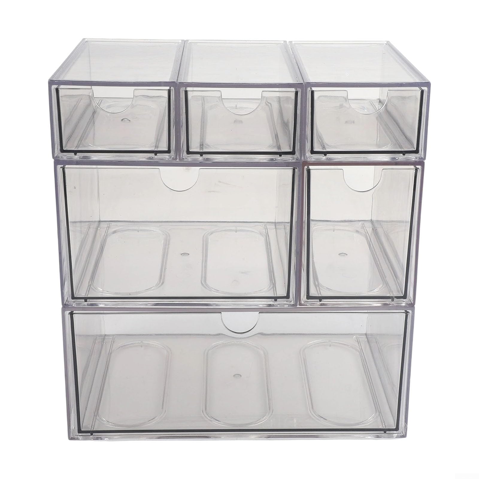 Gabinete de almacenamiento de acrílico transparente para una fácil organización de materiales de oficina y manualidades (H)