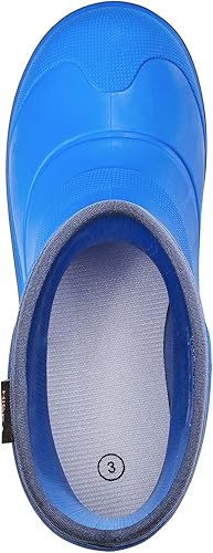 Miniatura 5 de HISEA Botas de lluvia para niños y niñas, botas de goma impermeables, botas de lluvia sin costuras, zapatos de barro ligeros para el agua, la playa,