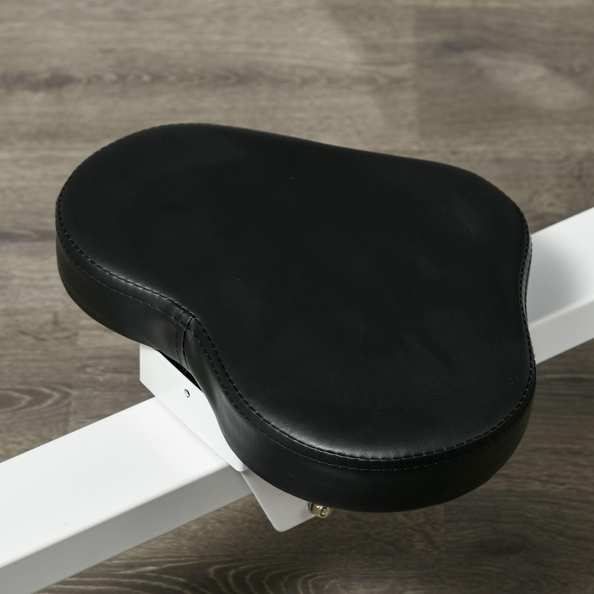 SPORTNOW Máquina de Remo Magnético Plegable Remo para Casa con Pantalla LCD Resistencia de 8 Niveles y 2 Ruedas Carga 130 kg para Gimnasio Acero 180x48x60 cm Blanco