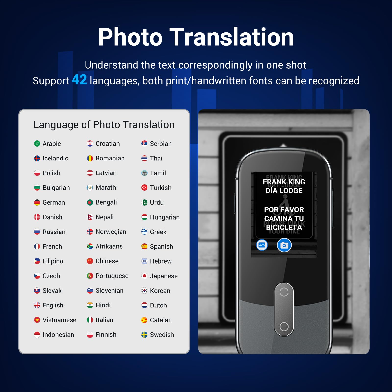 Snapklik.com : ANFIER Language Translator Device W09 Offline Support ...