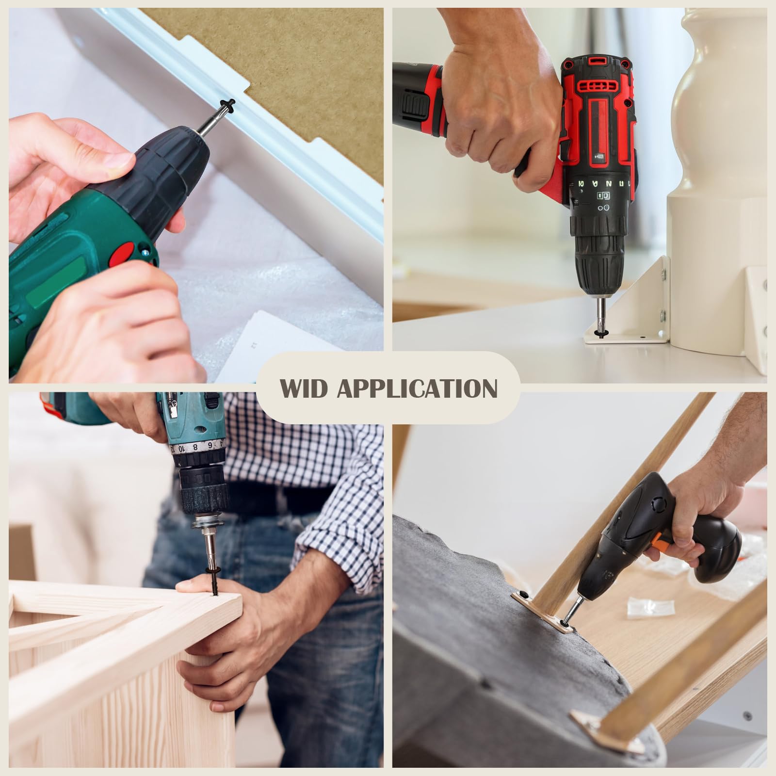 Tornillos de madera estructural de 4-1/2 pulgadas, 150 tornillos de cubierta resistentes, resistentes a la corrosión, tornillos exteriores para madera/retraso/madera con revestimiento negro, punta de