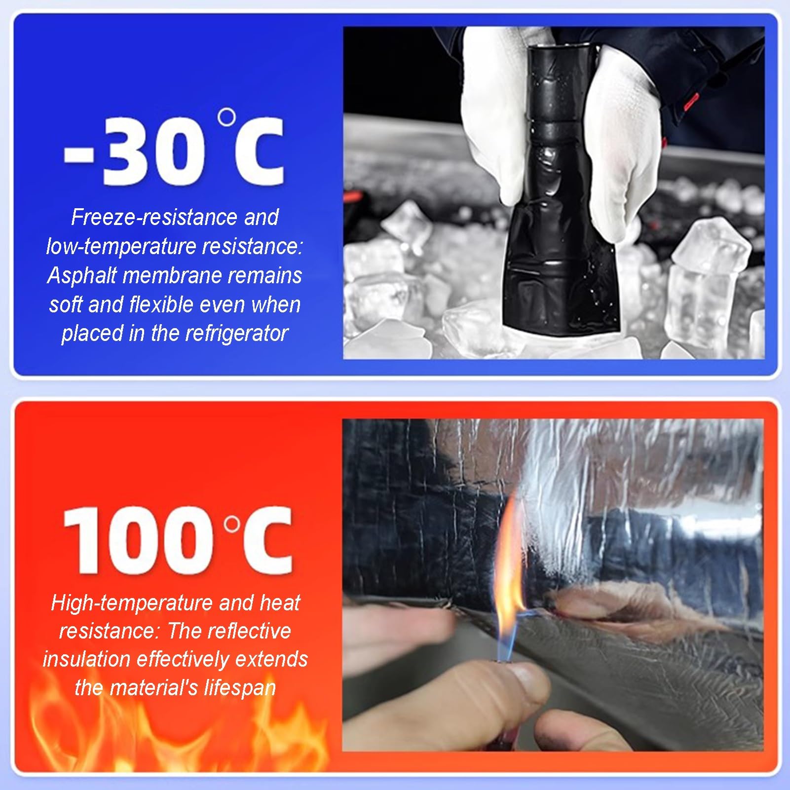 Cinta autoadhesiva de reparación de techos de asfalto, membrana impermeable, aislamiento térmico, cinta de sellado de butilo de betún para tuberías a prueba de fugas, sello de ventana