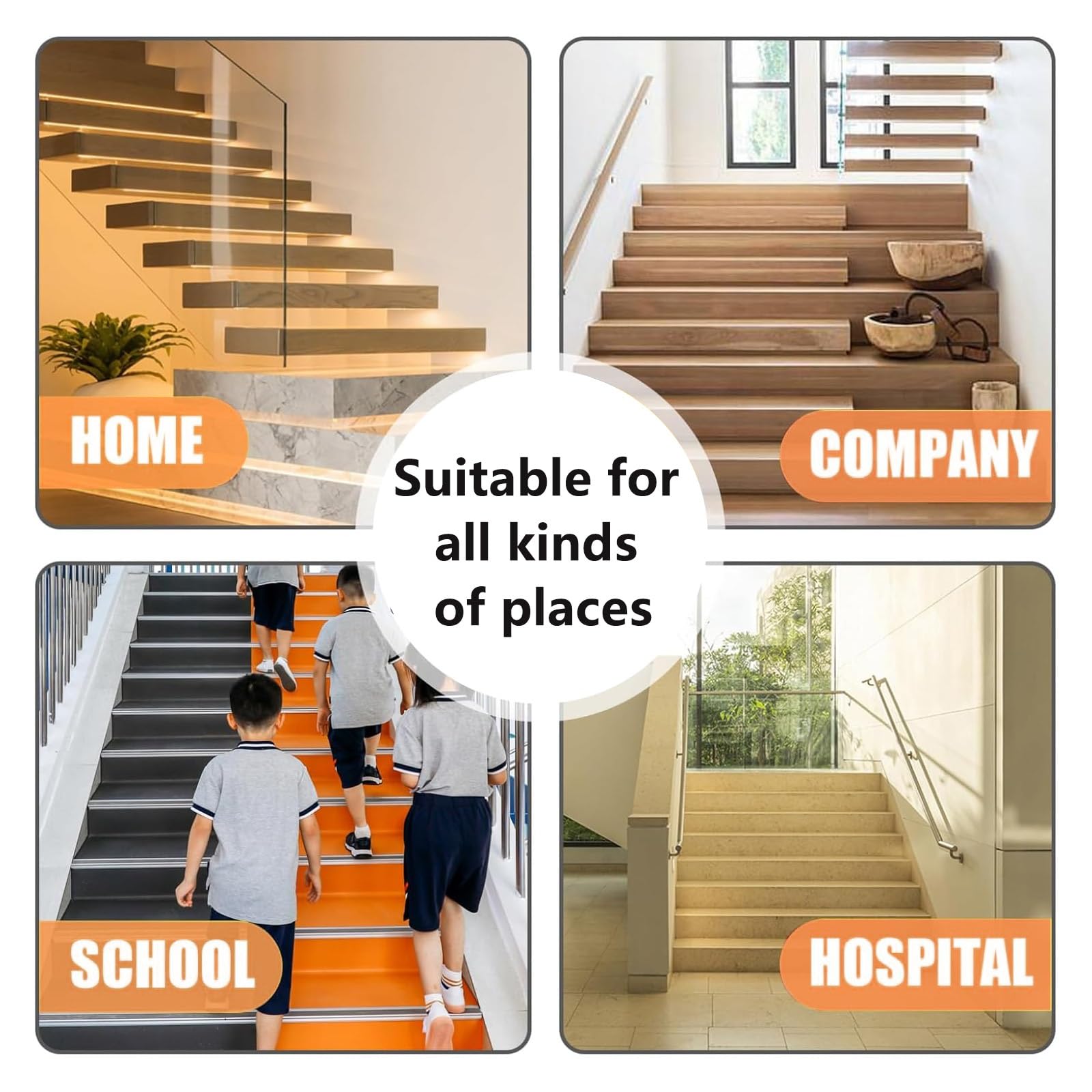 Tira De Vinilo Autoadhesiva Antideslizante Para Escaleras De 5 M, Borde De Escalera De Goma De PVC, Tira De Vinilo Autoadhesiva Para Bordes De Escalera De 2 M, Perfil De Borde De Escalera(Green,3m/118
