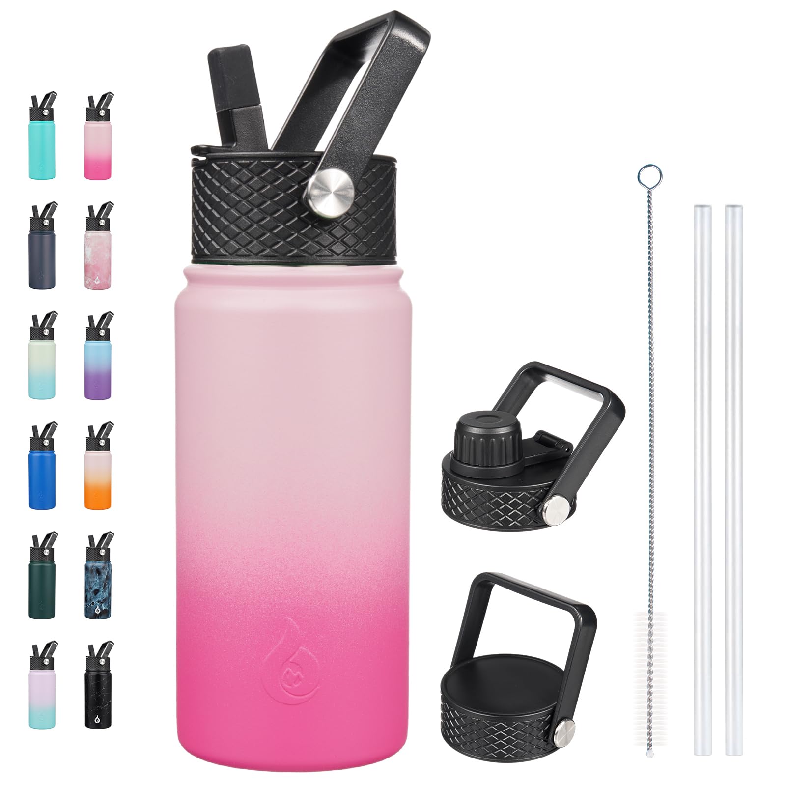 BJPKPK 18oz Insulated Bottle Cherry