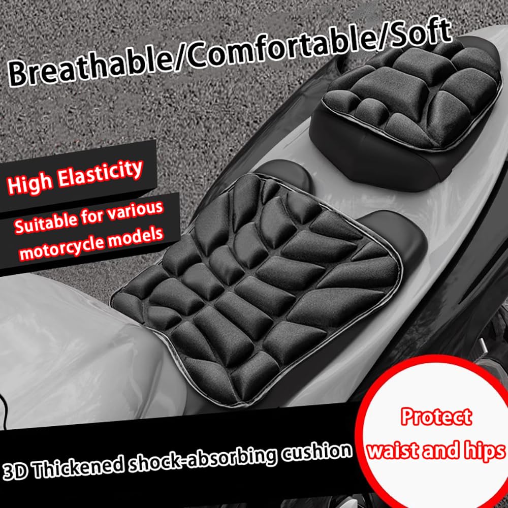 BLAFT Cuscino Sella Moto per Honda 750 XADV X ADV 750 XADV750, Ammortizzante Confortevole Traspirante Cuscino per Sella Moto Sella Moto Imbottitura Sedile Doppio Motociclista