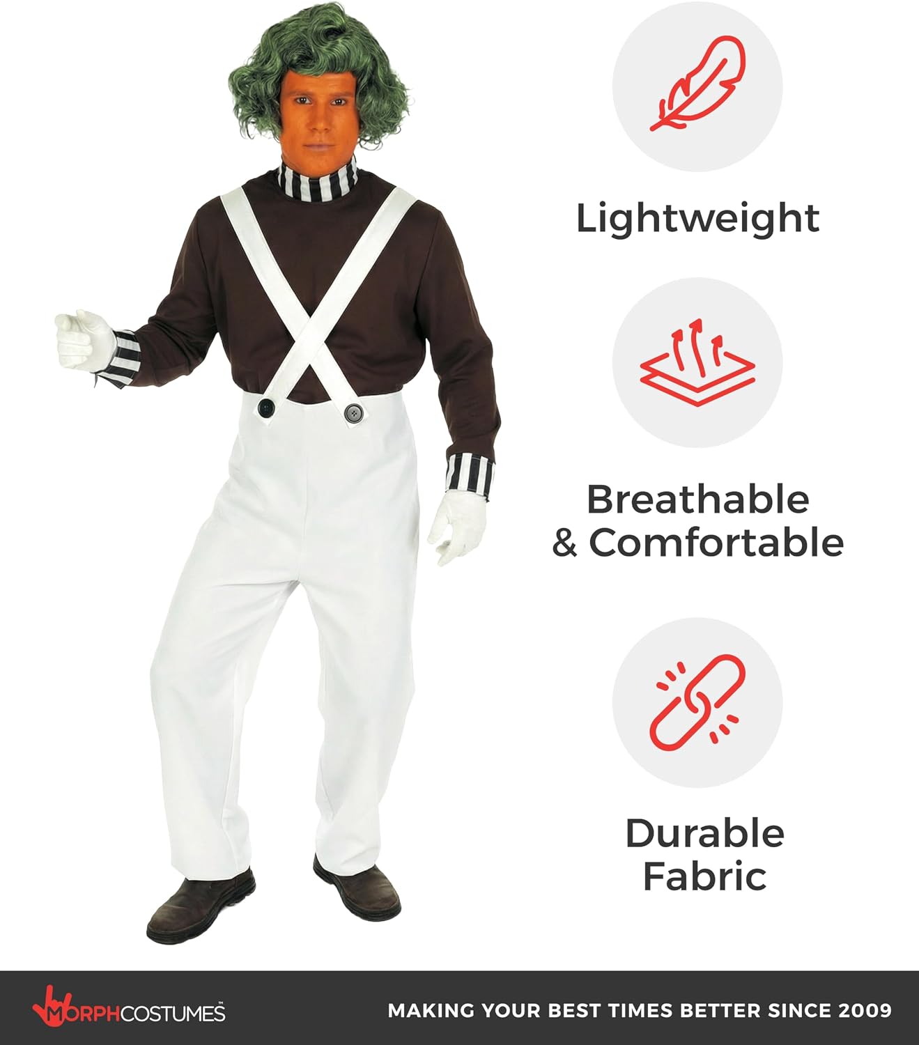 fun shack Chocolate Factory Worker Costume Adults, Chocolate Factory Costume, Halloween Costumes Men, Funny Adult Costumes