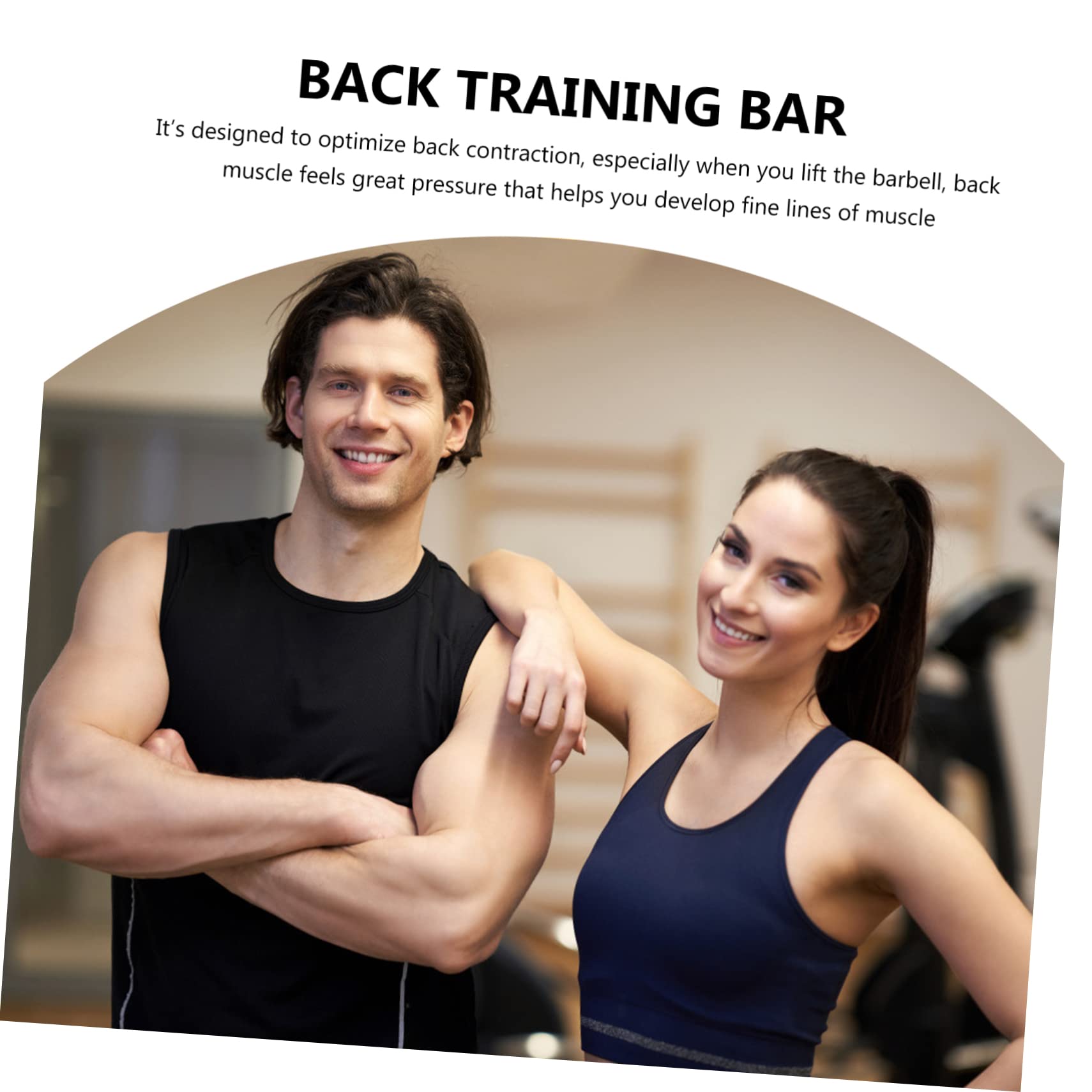 TOYANDONA Bilanciere Palestra Bilanciere Fitness Barra per Allenamento della Schiena per Fitness